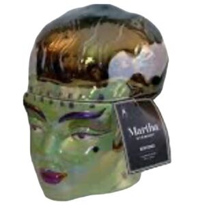 Martha Stewart bride of Frankenstein covered candle
